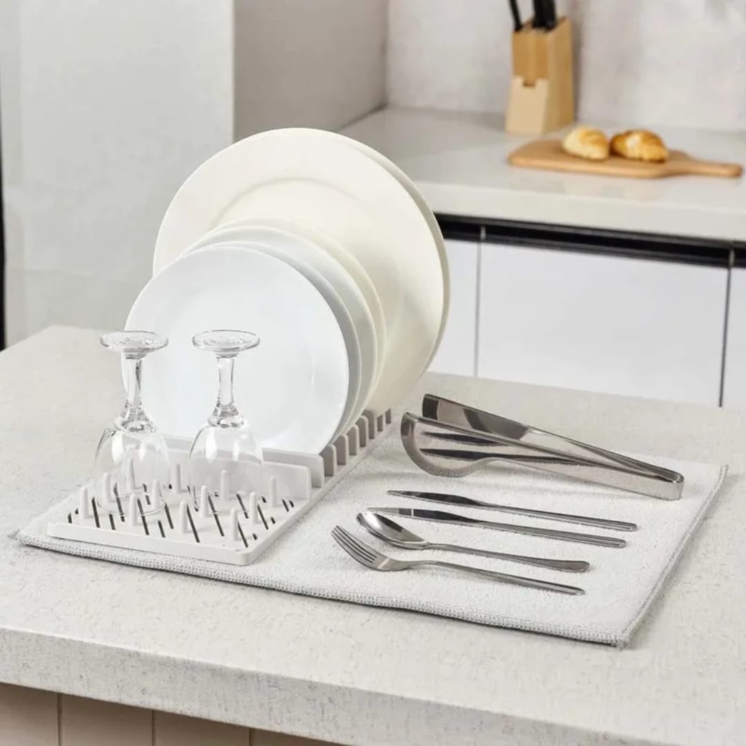 Microfiber Dish Draining and Drying Mat
