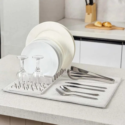 Microfiber Dish Draining and Drying Mat
