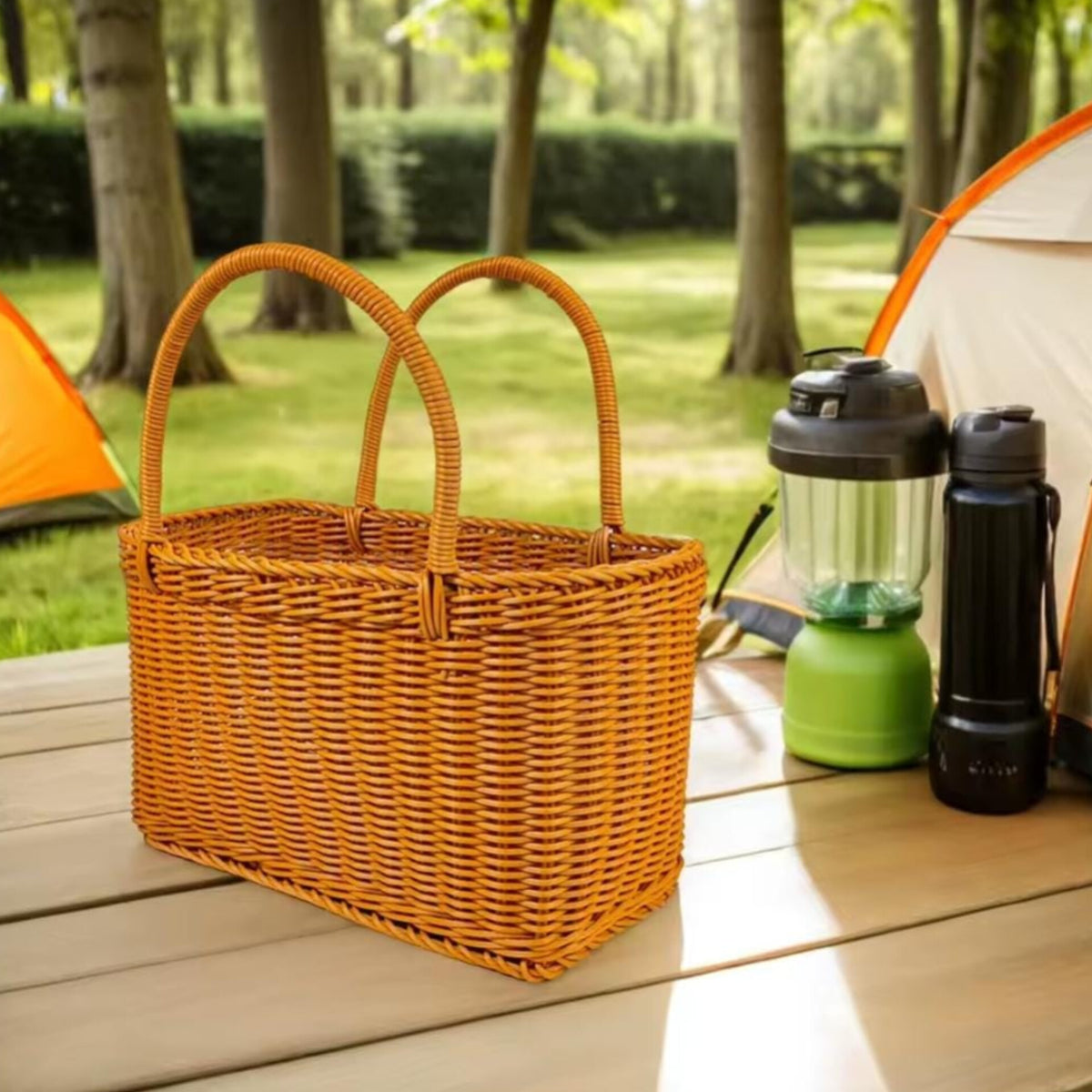 Multifunctional Rattan Storage Basket