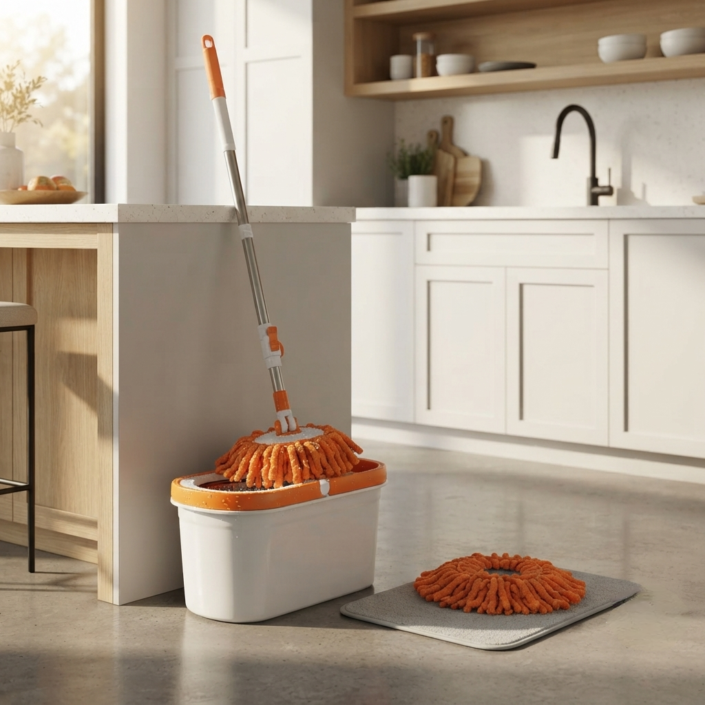 Orange Spin Mop