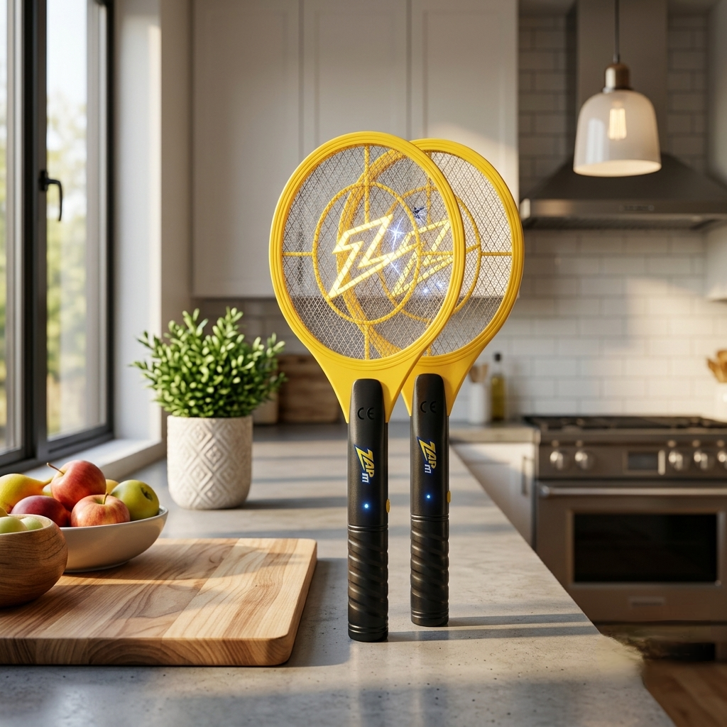Pack Battery-Powered Bug Zapper Rackets  