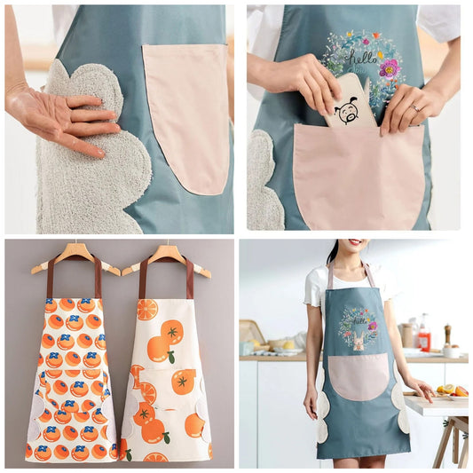 Oil proof kitchen apron