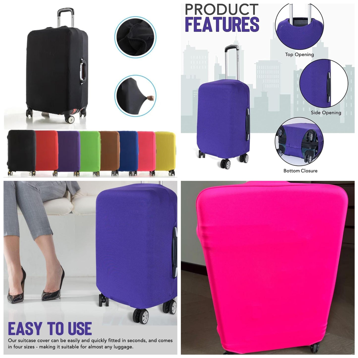 Suitcase protector cover