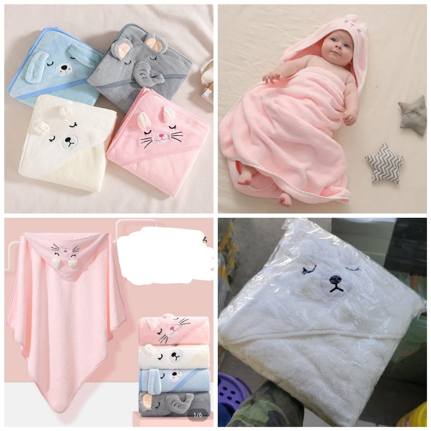 Baby Bath Hooded Towels