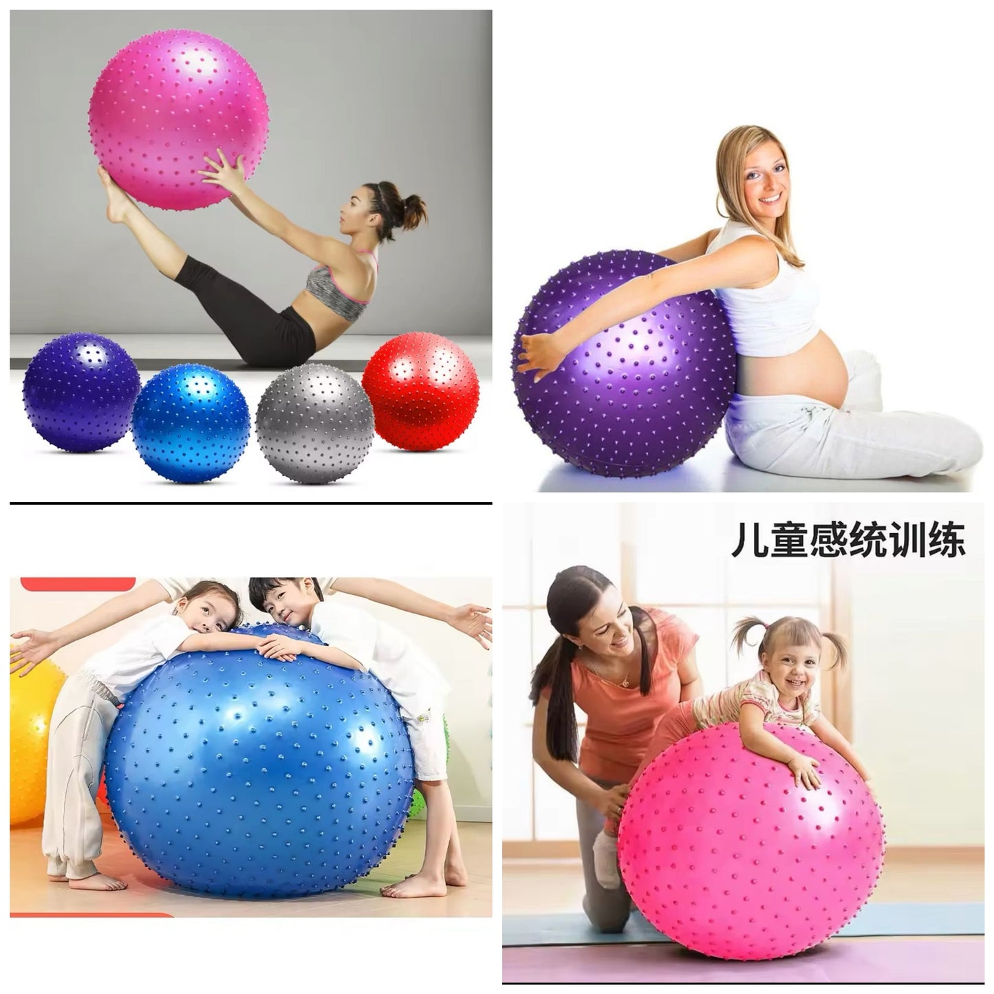 75cm Sensory Regulating  Ball with Spikes  /Massage Ball/Gym Ball BlackNov