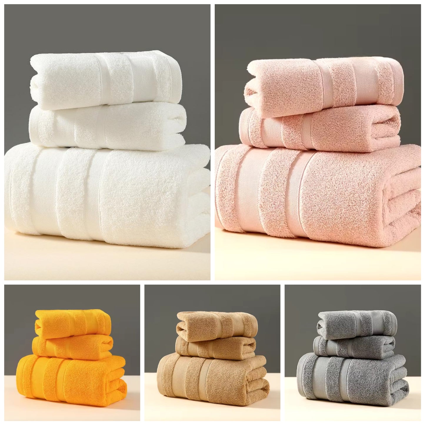 Quality cotton 3 in 1 towels BlackNov