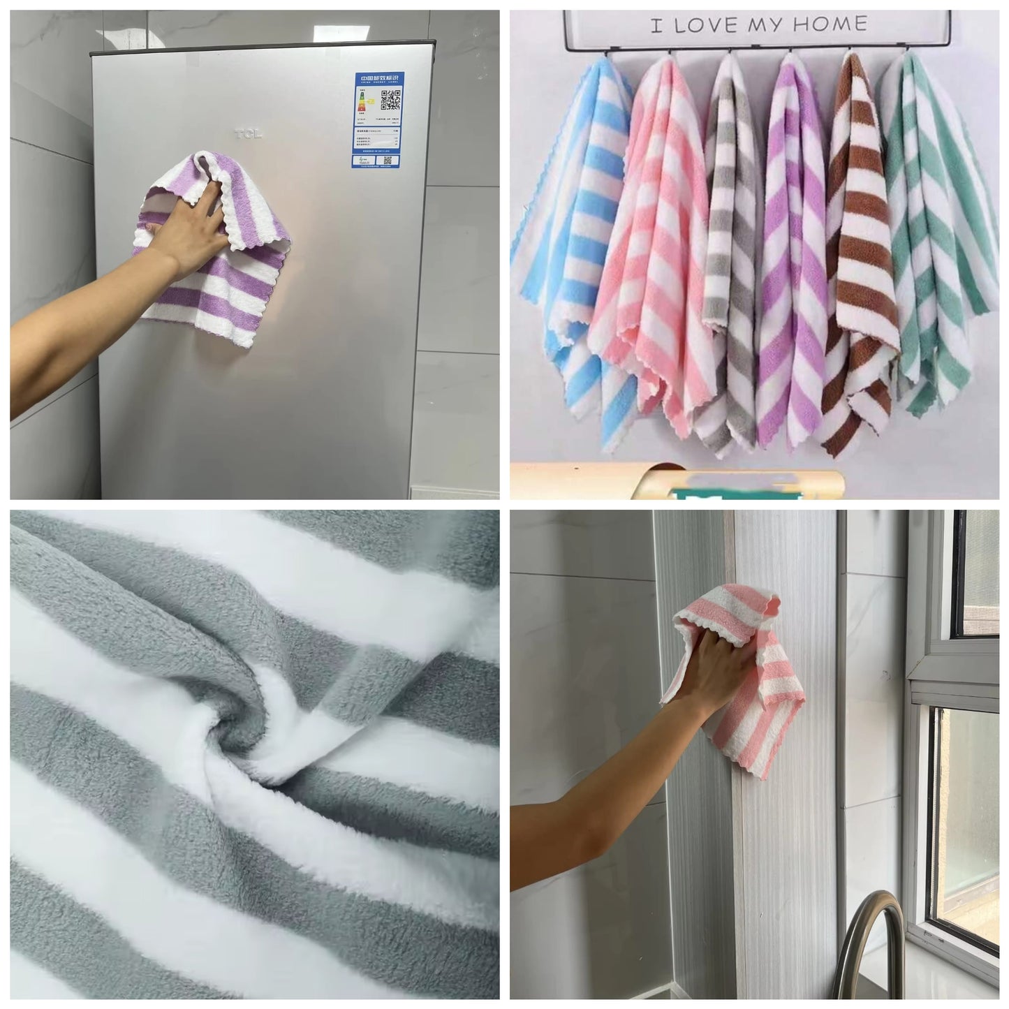 5Pc Microfiber Kitchen Towels