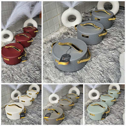 3pc Insulated Hotpots Set