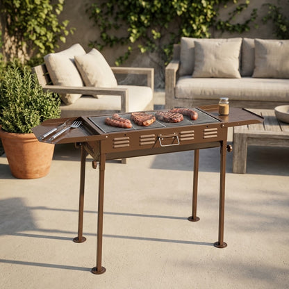 Portable Folding Charcoal BBQ Grill