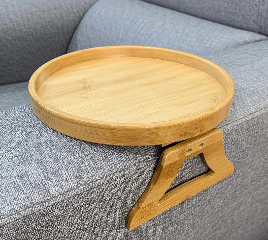 Bamboo Sofa Armrest Clip on Tray in Nairobi Gem Home Accessories 
