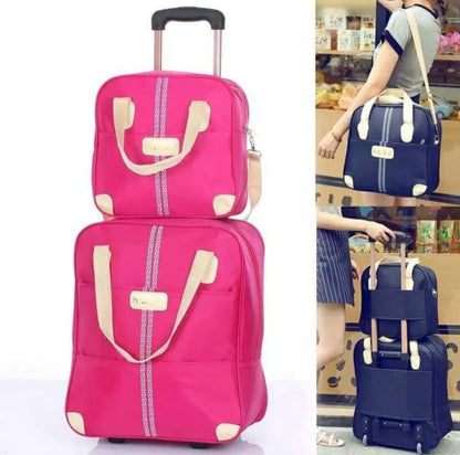 2 in 1 Trolley Traveling Bag with a boarding bag