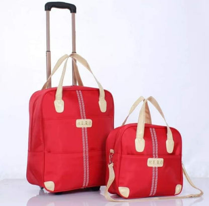 2 in 1 Trolley Traveling Bag with a boarding bag