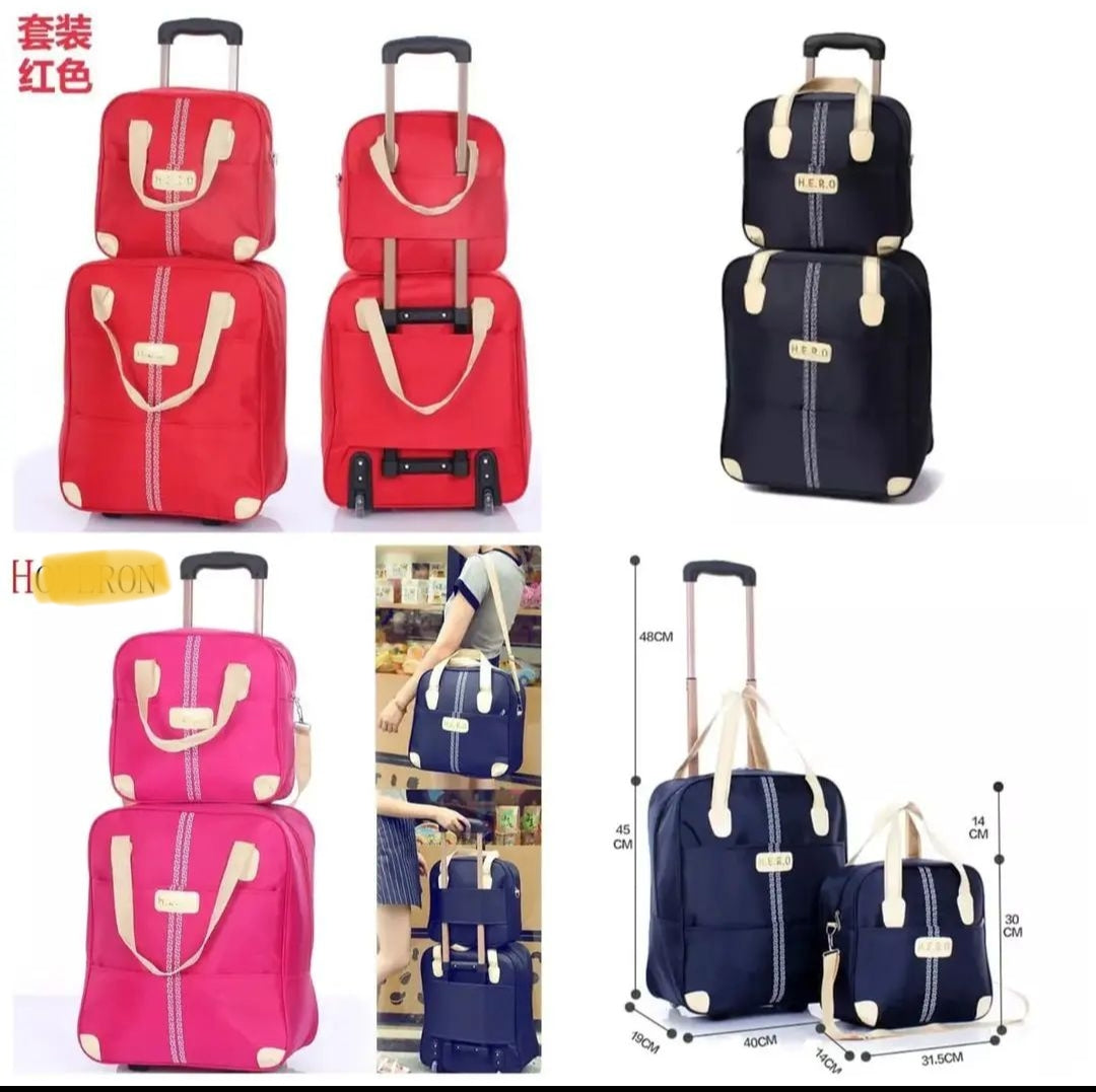 High Quality 2 in 1 Trolley Traveling Bag with a boarding bag