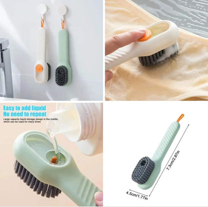 Multifunctional cleaning brush with soap dispenser