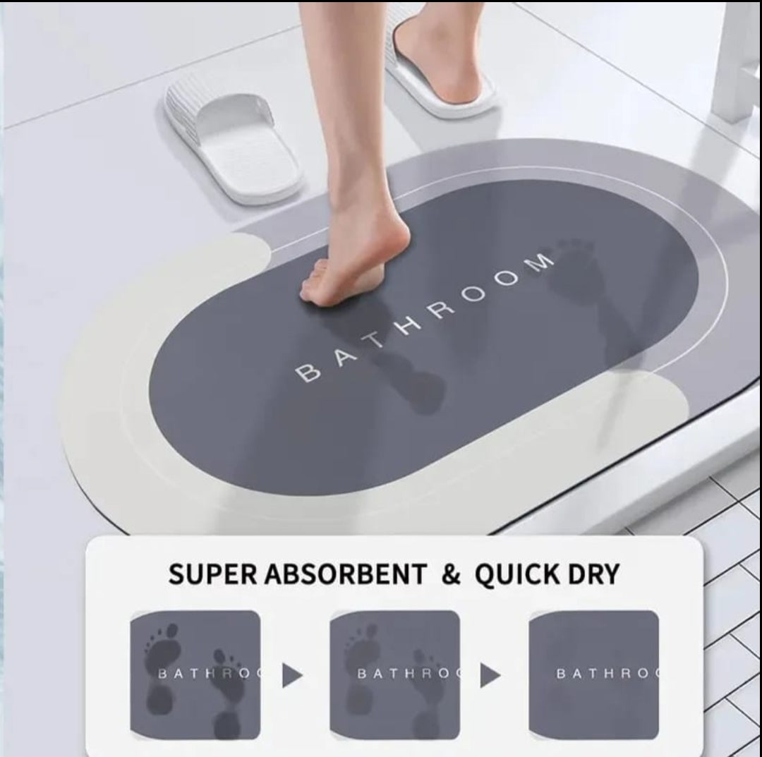 Diatom antislip bathroom door mats