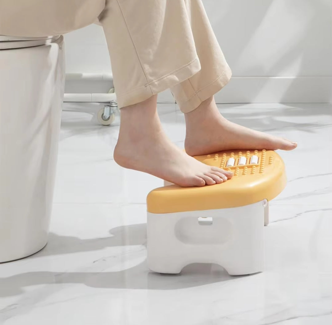 Foot rest toilet stool  with rollers