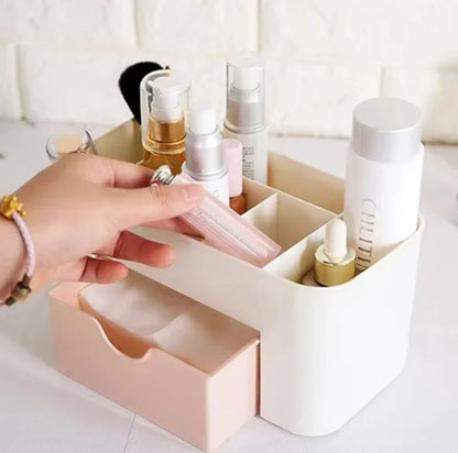 Mini Makeup Organizer Cream with Peach drawer BlackNov