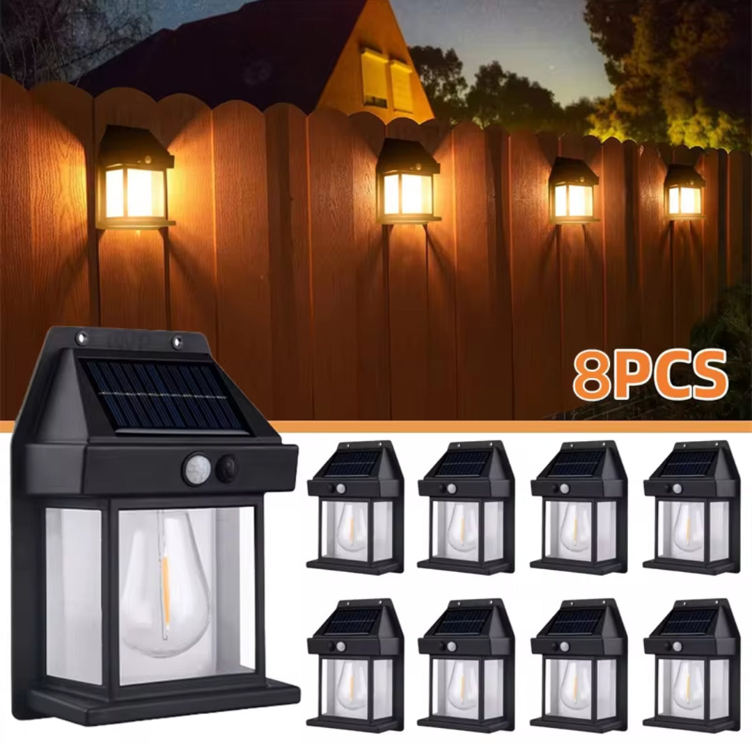 Led outdoor solar lamp light