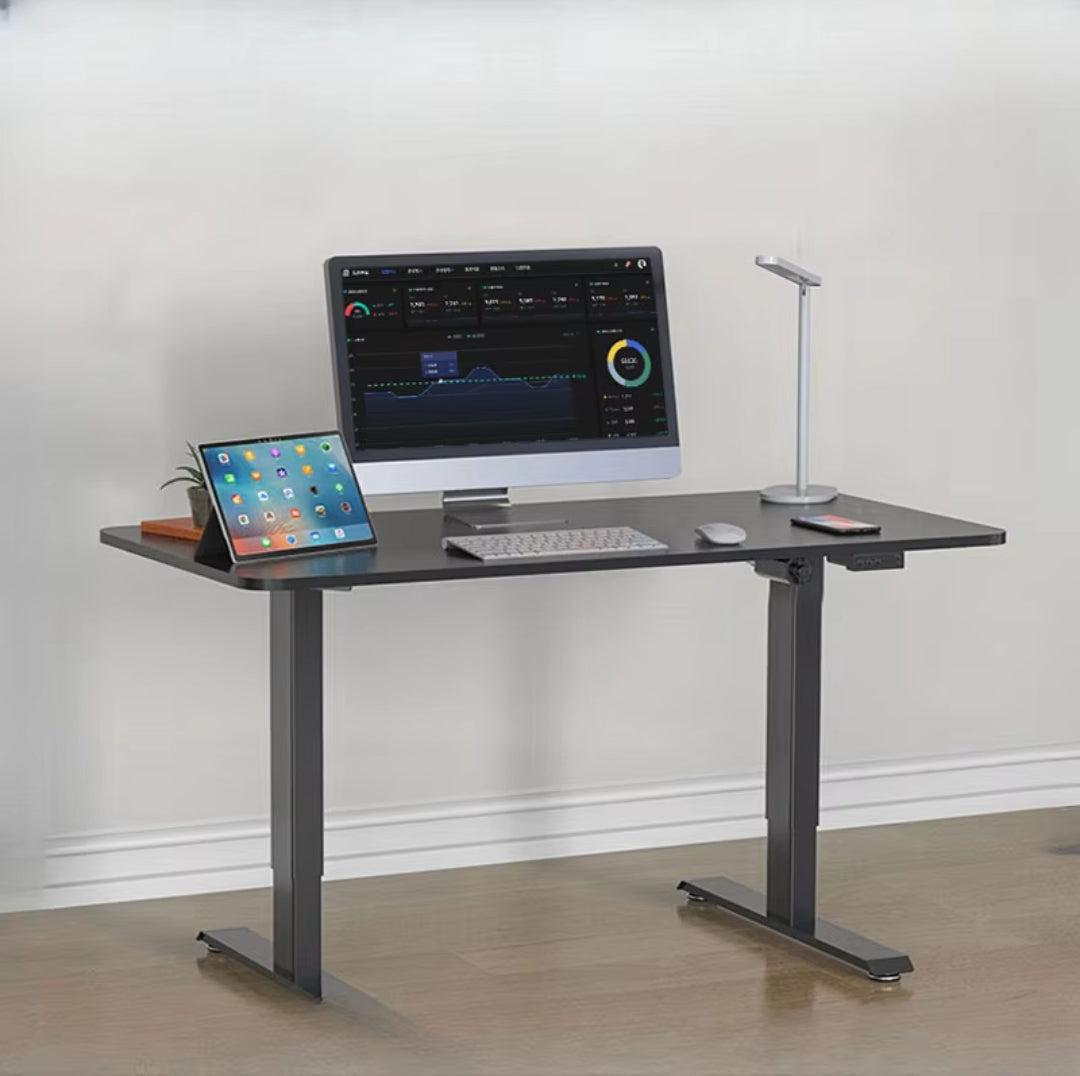 Electric adjustable height study table