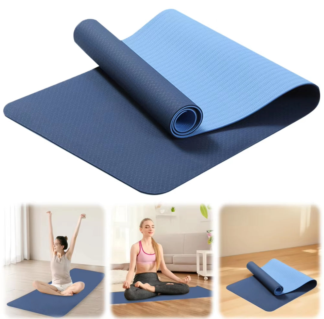 Double sided yoga mat