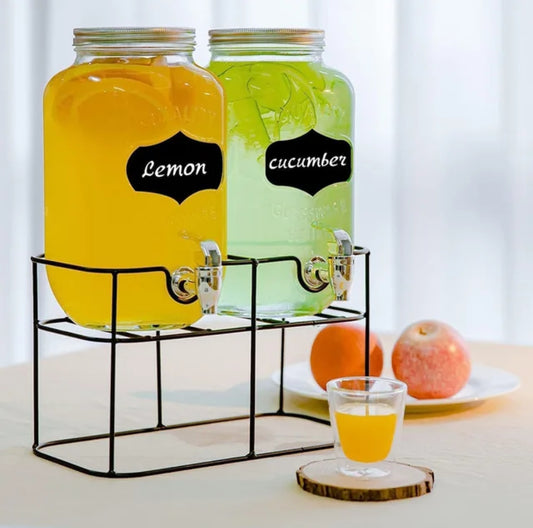 Double Glass Juice dispensers