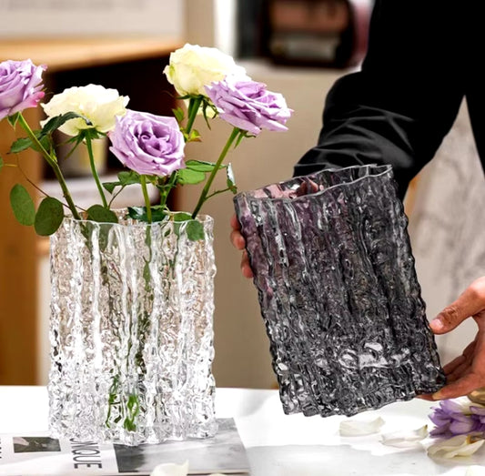 Heavy duty glass vase