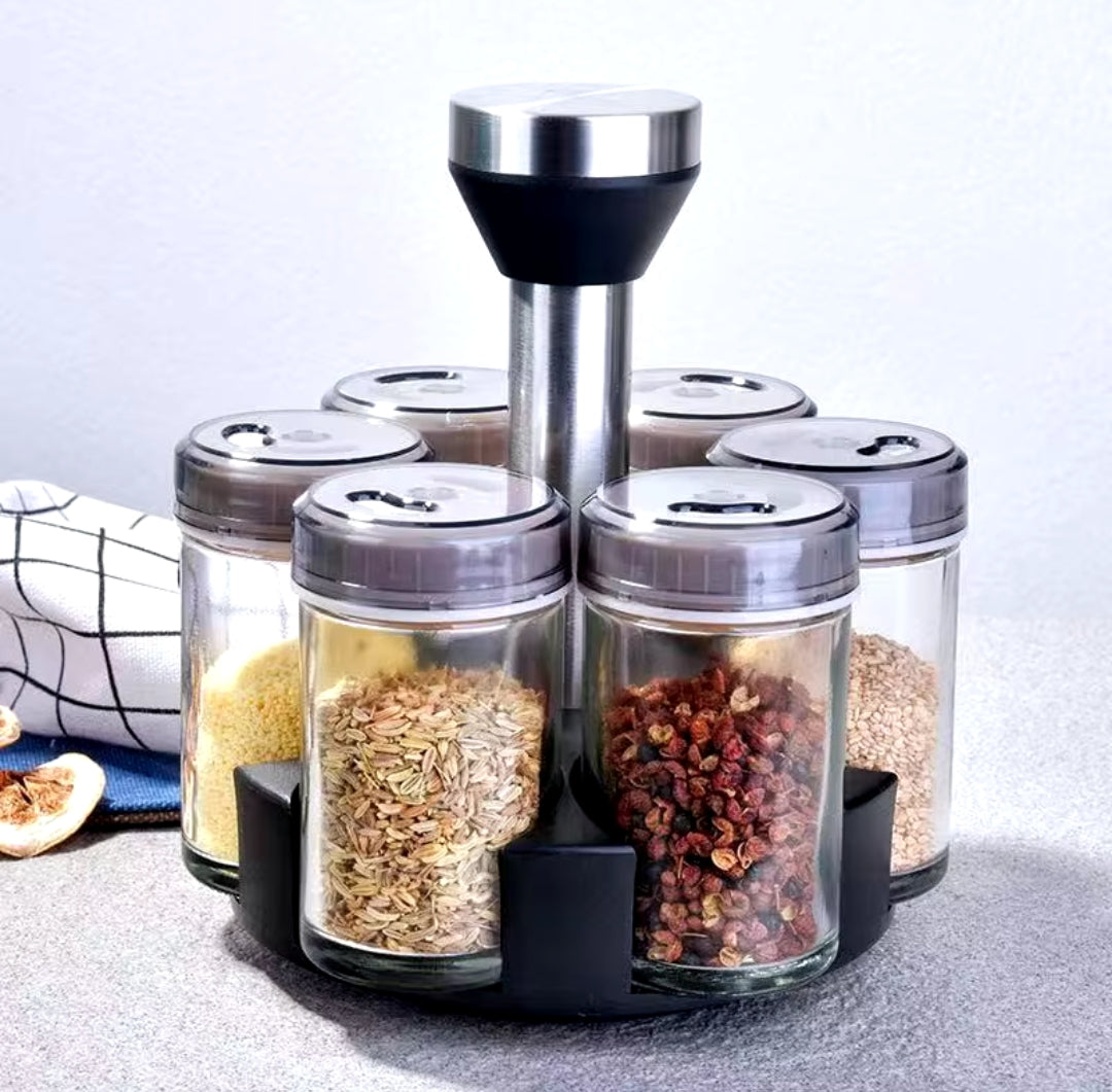 8 in 1 Rotating spice rack