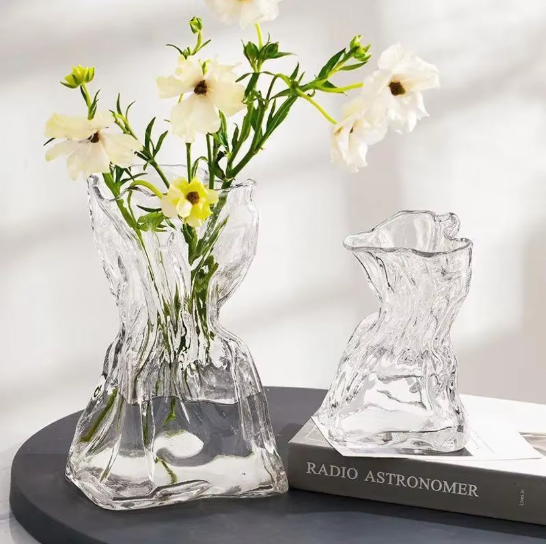 Heavy duty glass vase