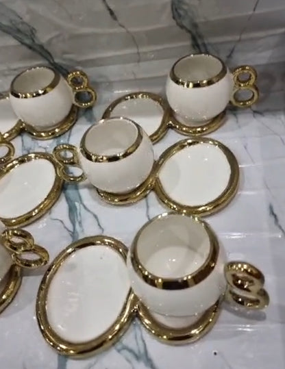 12pc cup saucer set