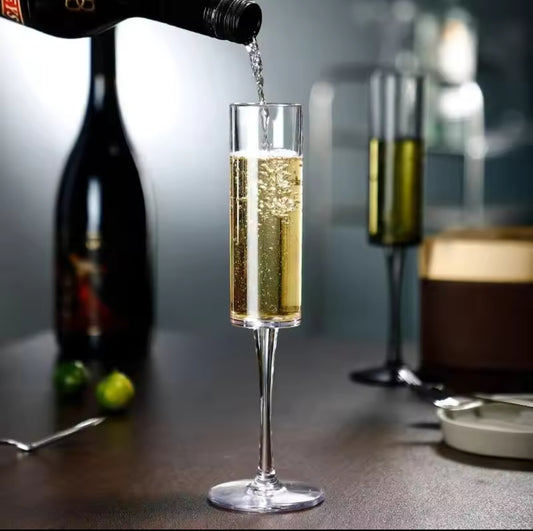 6 pcs Champagne flute glass acrylic