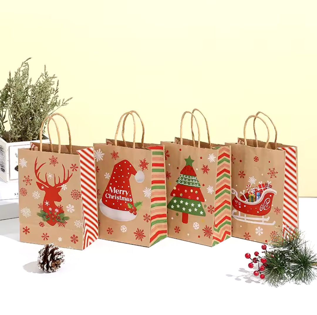 Christmas gift Kraft bag