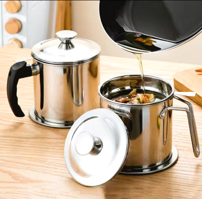 Stainless oil filter jar
