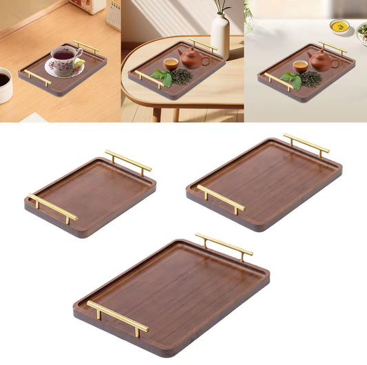 3pcs Eco Friendly Bamboo Trays BlackNov