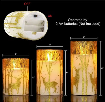 3pc Dimmable LED  Candle set