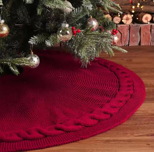 122cm Christmas Knitted Tree Skirt