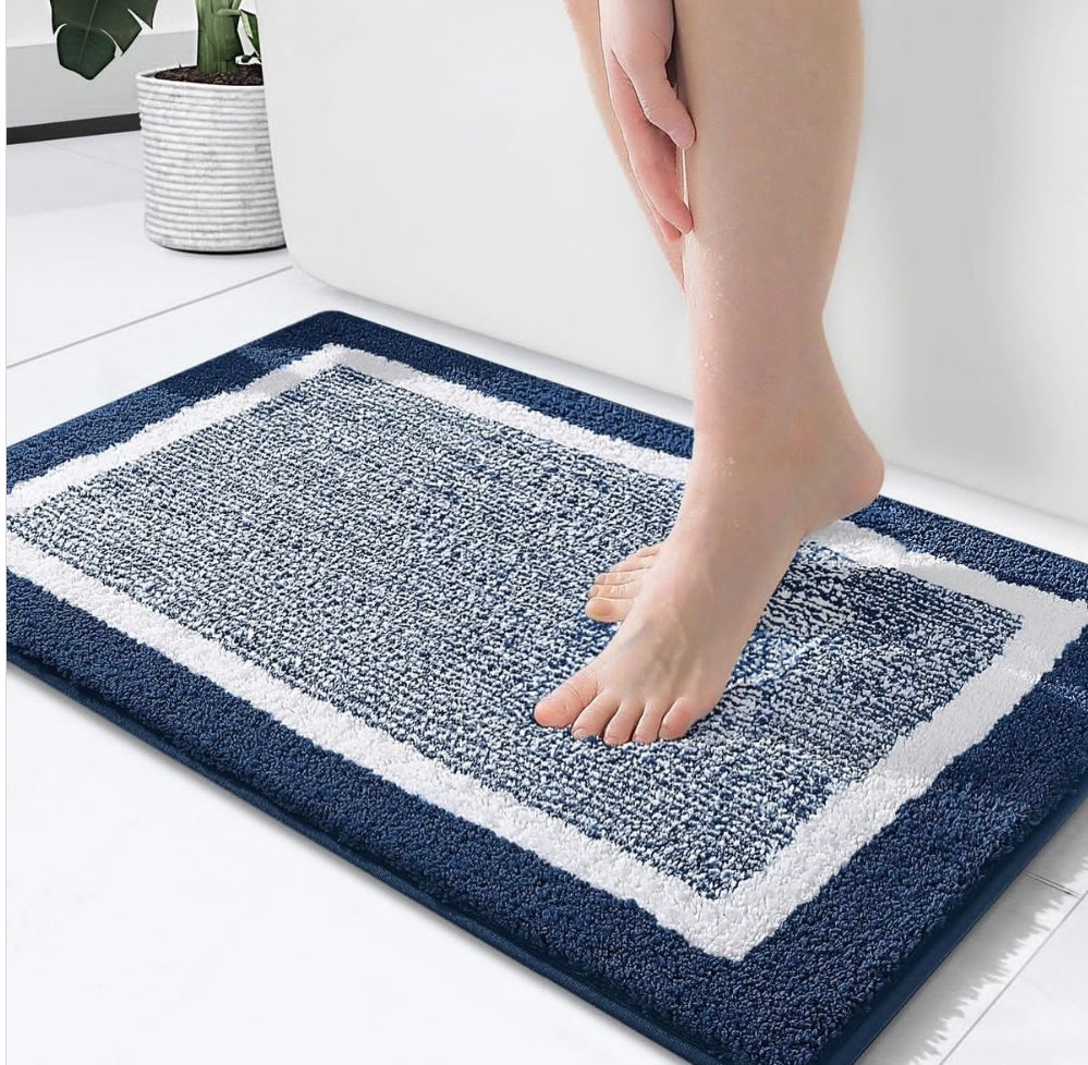 Large Absorbent Flocking bath  mats
