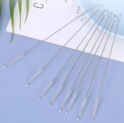 10pcs/set  Reusable Metallic Straw Cleaners