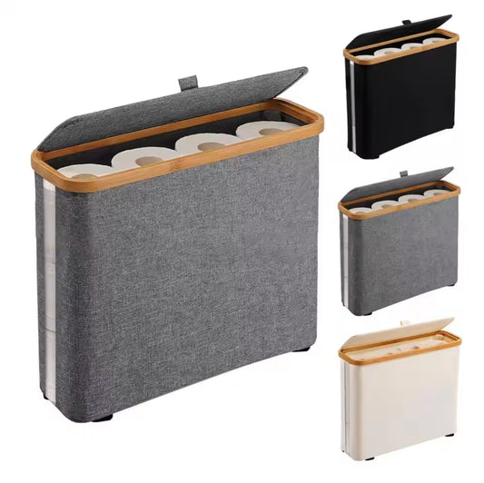 Toilet paper storage basket