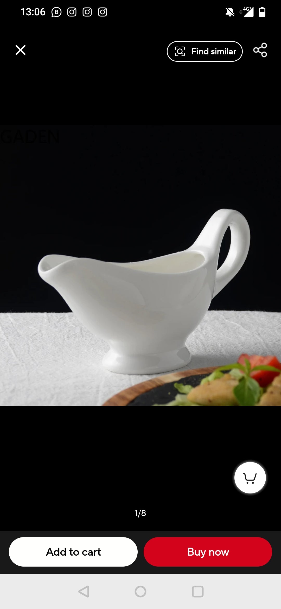 Ceramic Saucing Jug