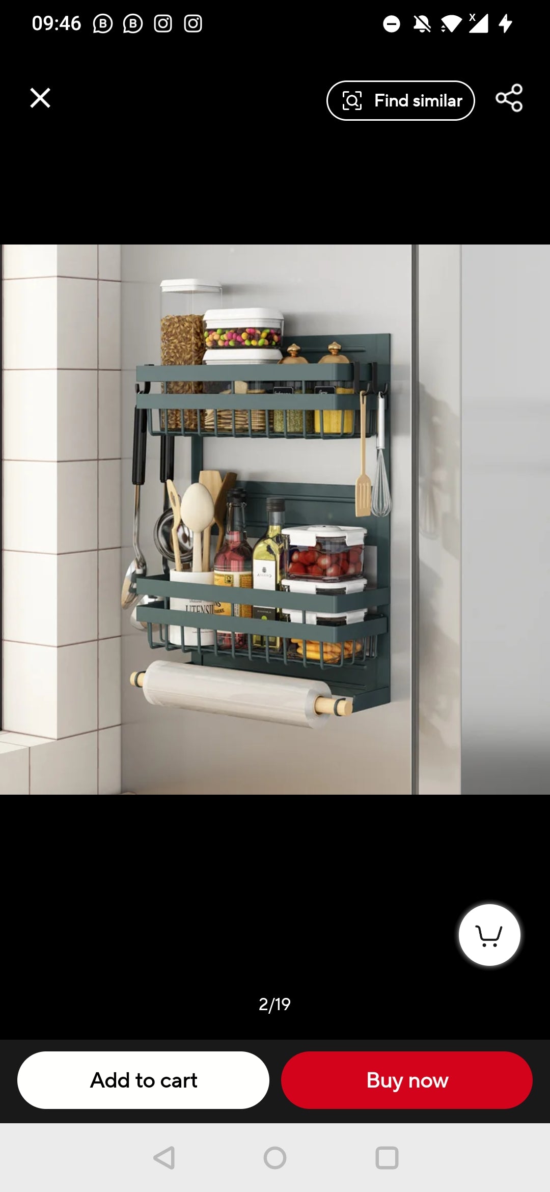 Magnetic Fridge Organizer