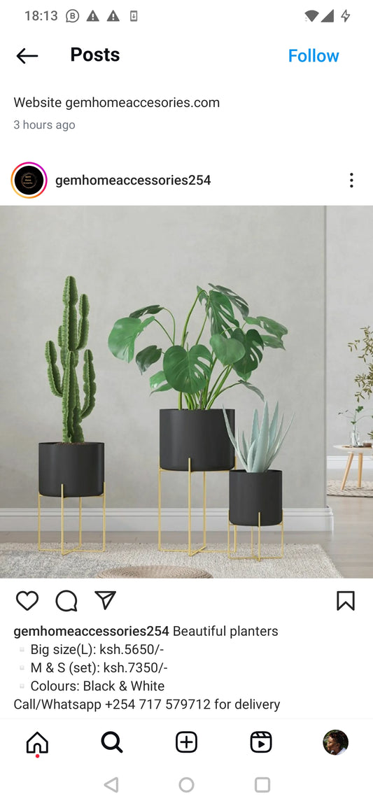 Beautiful planters