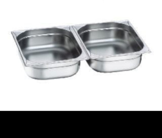 2Pc Double chaffing dishes food insert
