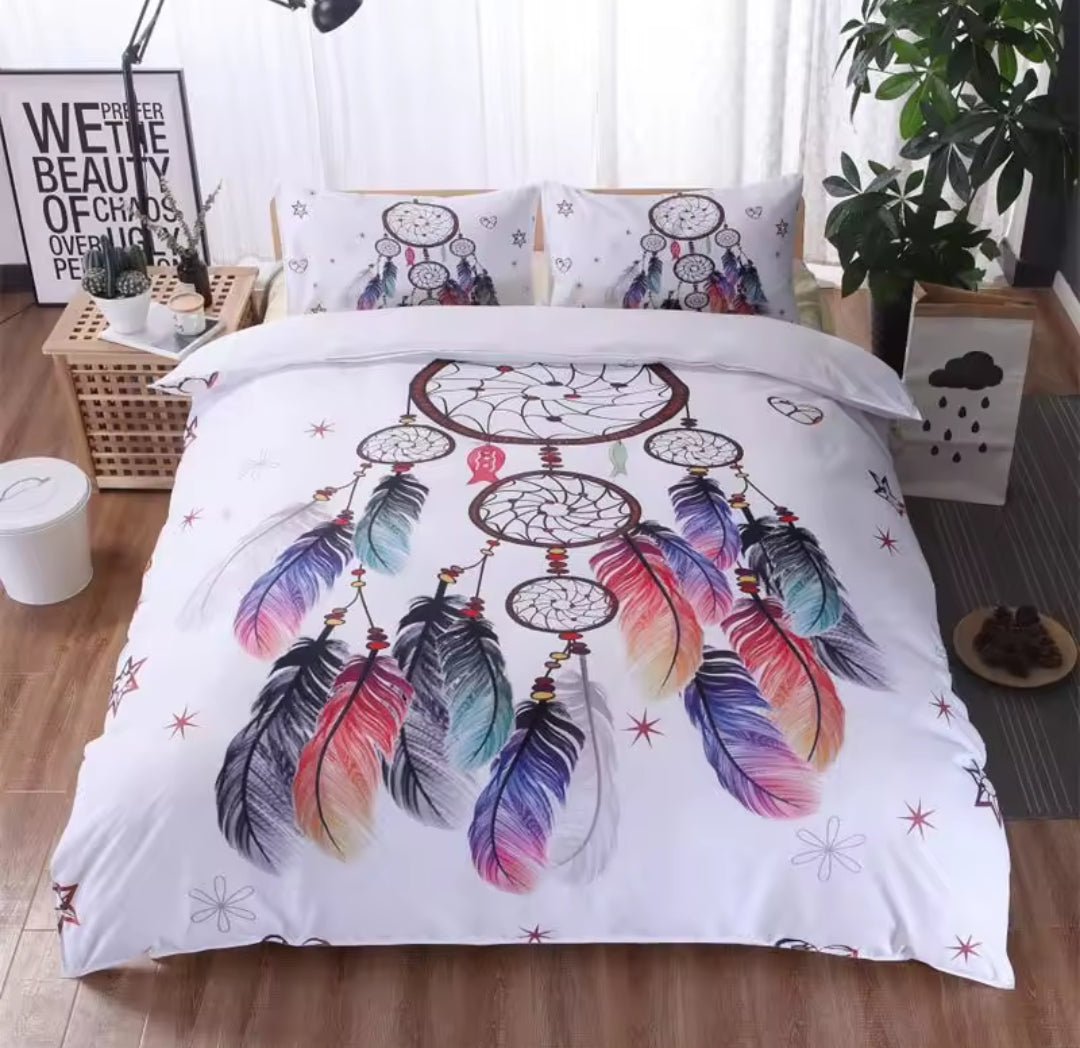 6*6/6*7 Binded duvet with sheet and 2 case
Double sided