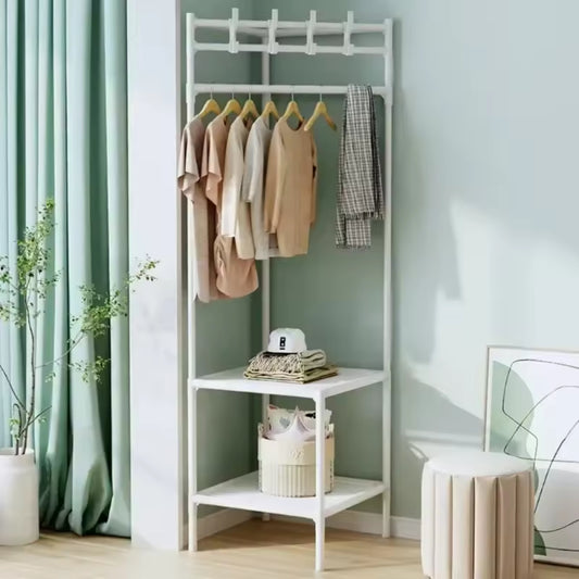 MODERN MULTI-FUNCTIONAL CORNER WARDROBE CLOTHES HANGER COAT RACK ORGANIZER