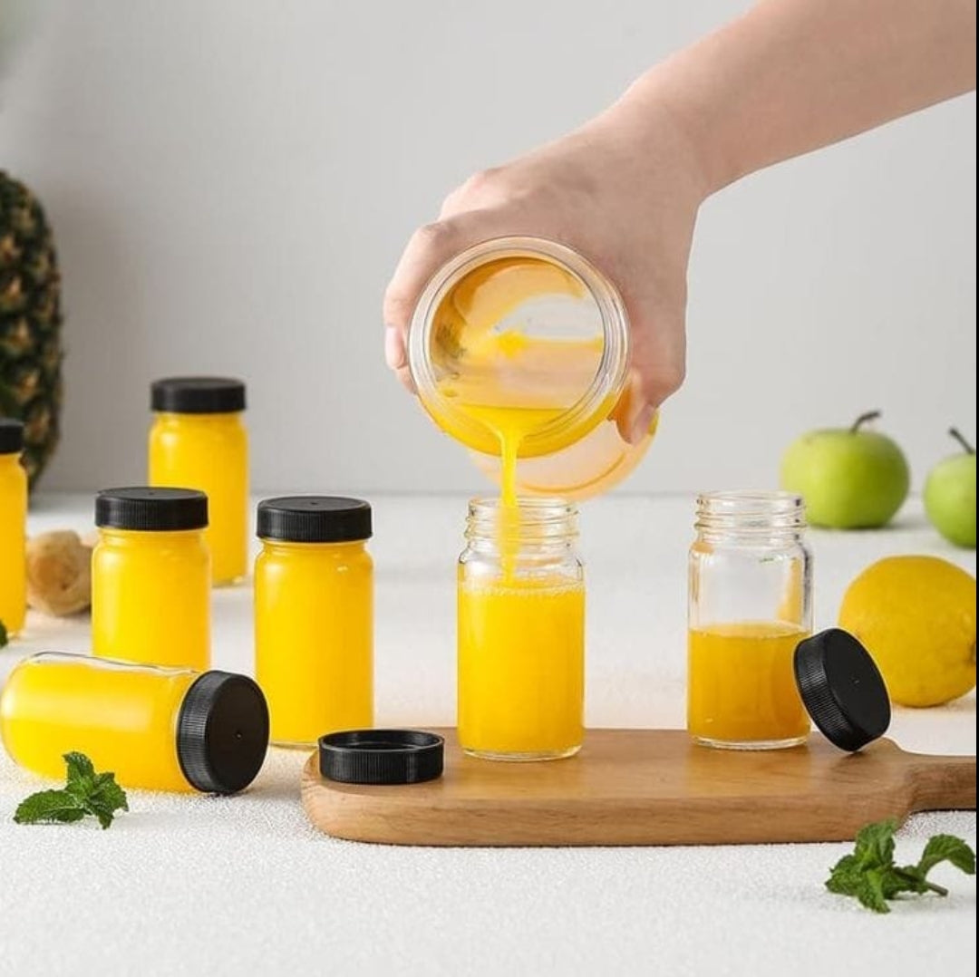 Glass ginger shot bottles gha