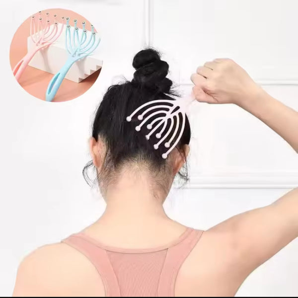 Double Layer Handheld Head Massager and Scalp Scratcher