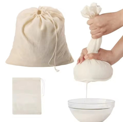 Cheese cloth with drawstring