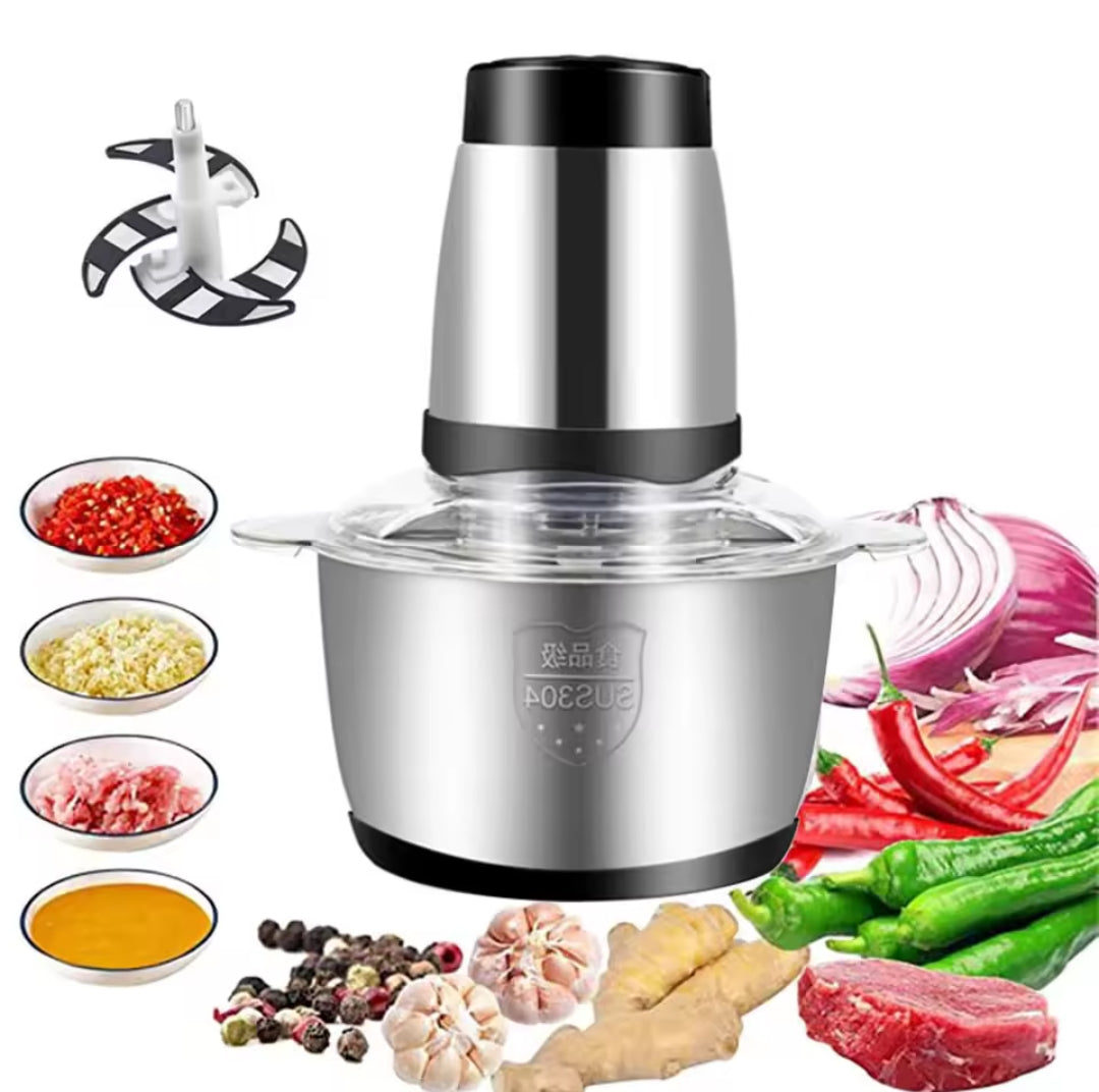 Electric vegetable and meat grinder