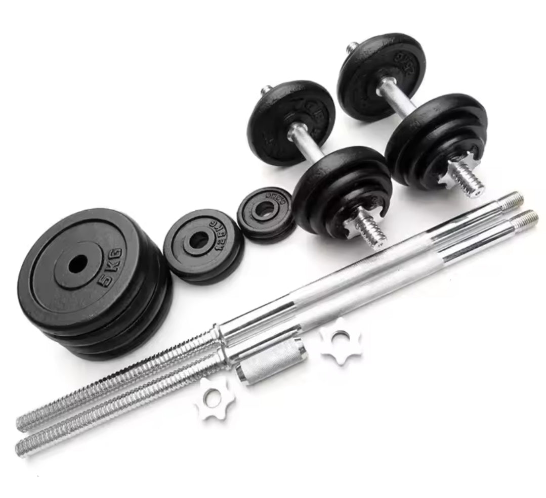 50kg Barbell and dumbbell set