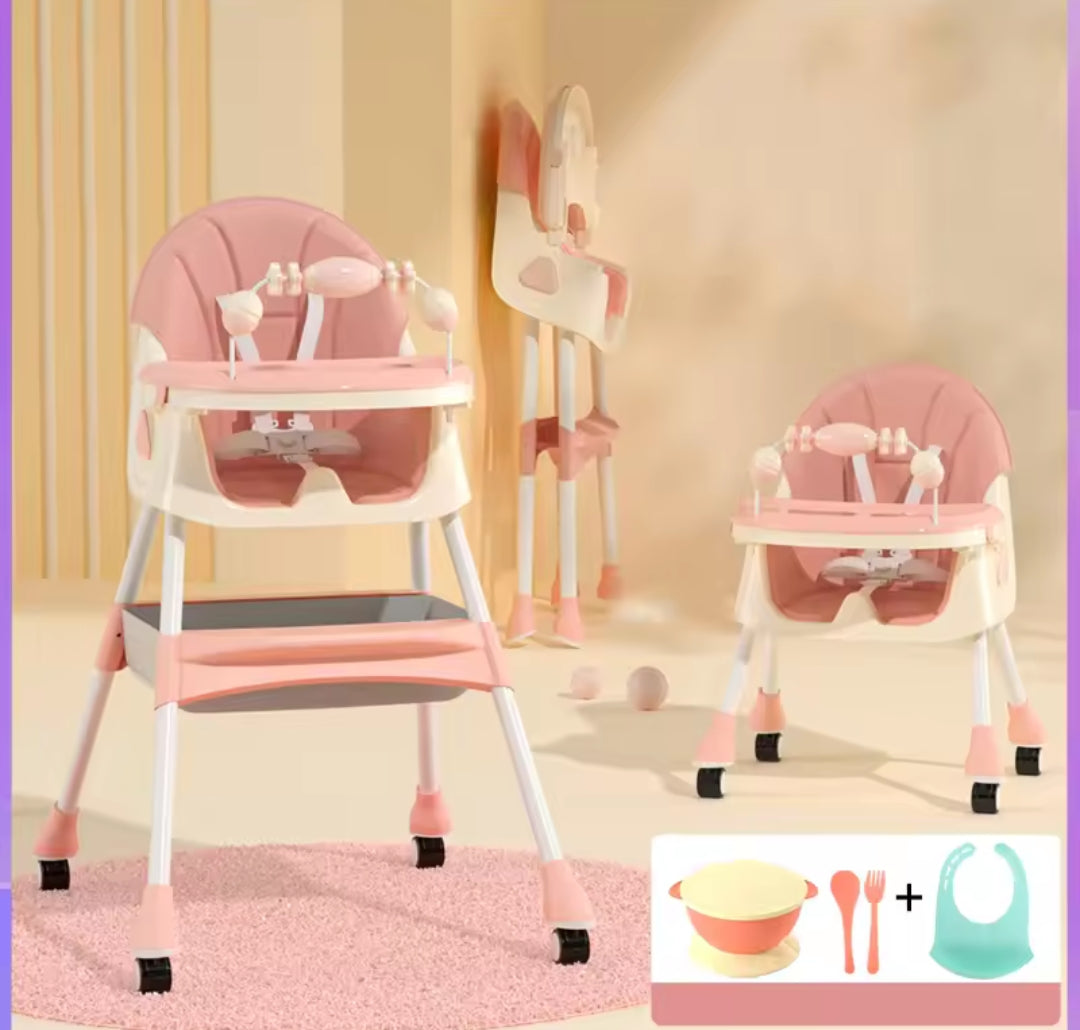 Adjustable Baby High Feeding Chair